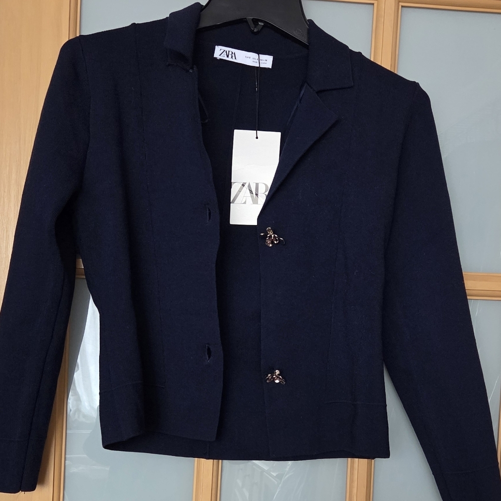 ZARA" Soft Jacket Dark Blue